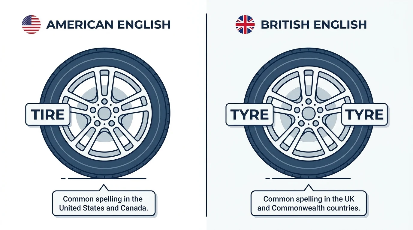 Tire vs Tyre: Which Spelling Is Correct? (Simple Guide + Examples)