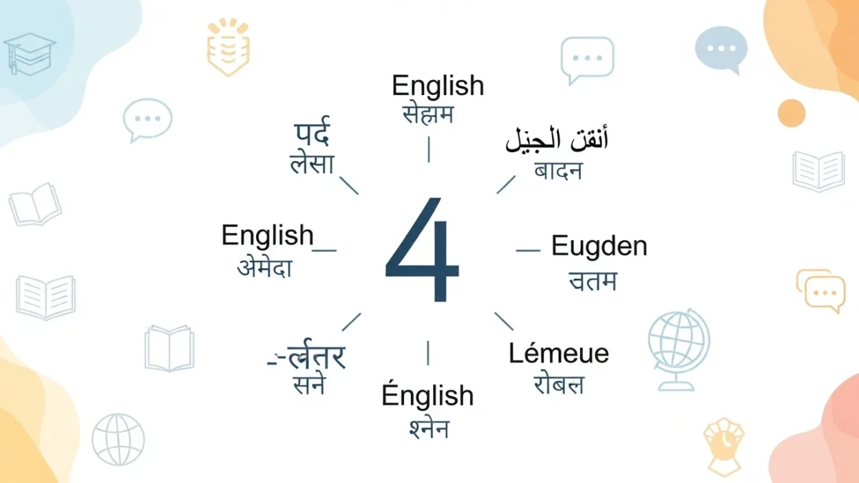 4 in different languages