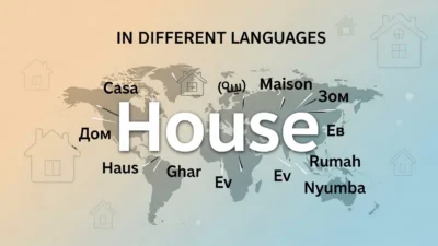 house in different languages