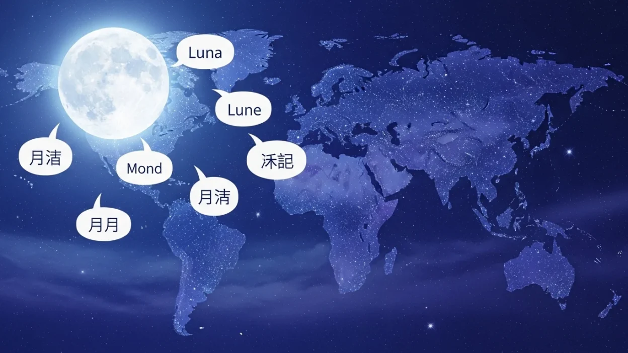 how to say moon in different languages