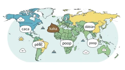 poop in different languages