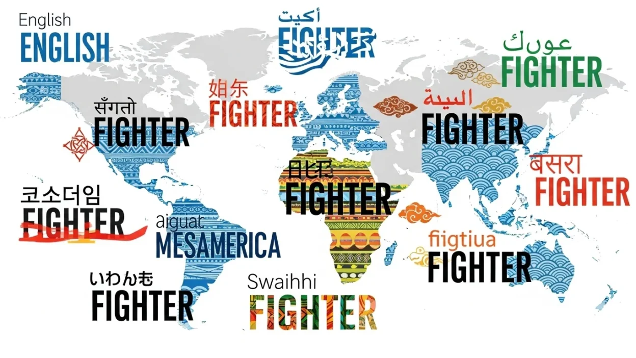 fighter in different languages