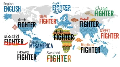 fighter in different languages