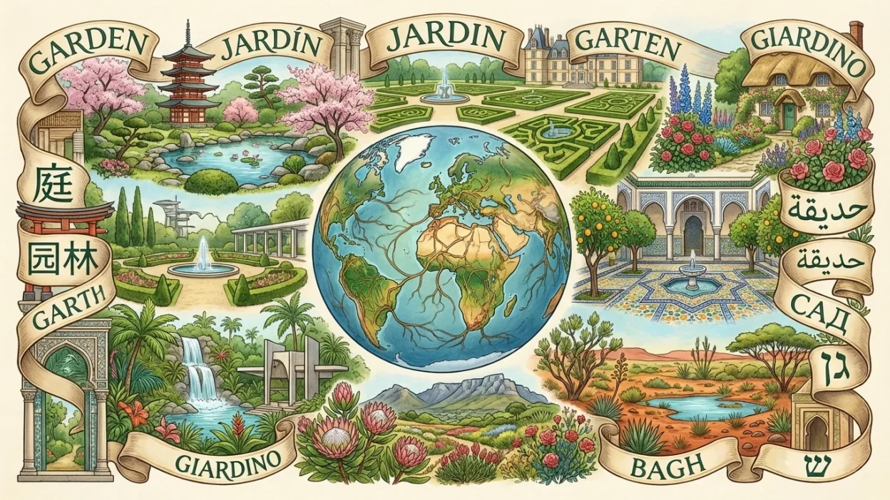 garden in different languages