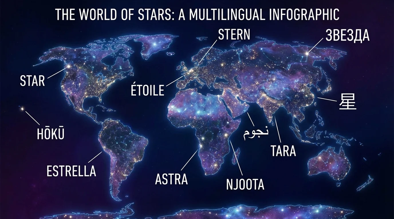 Star in Different Languages: 70 Ways to Say “Star” Around the World
