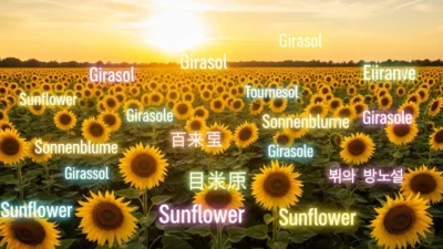 sunflower in different languages