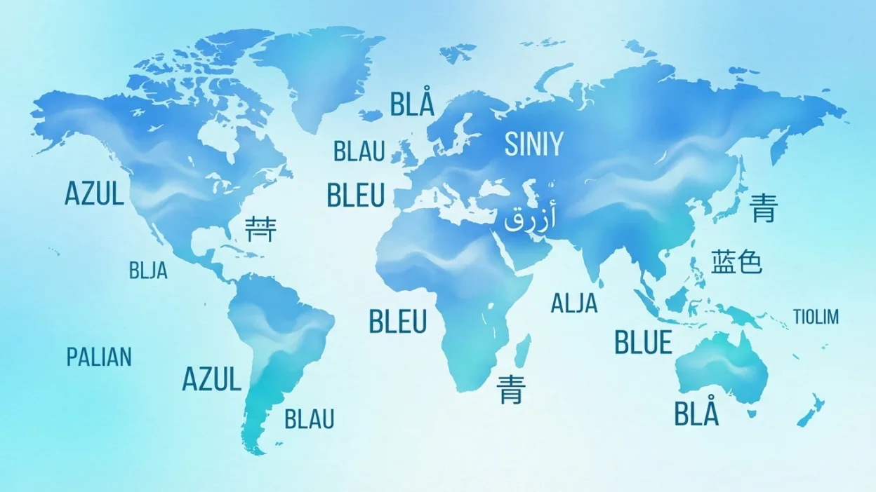 how to say blue in different languages