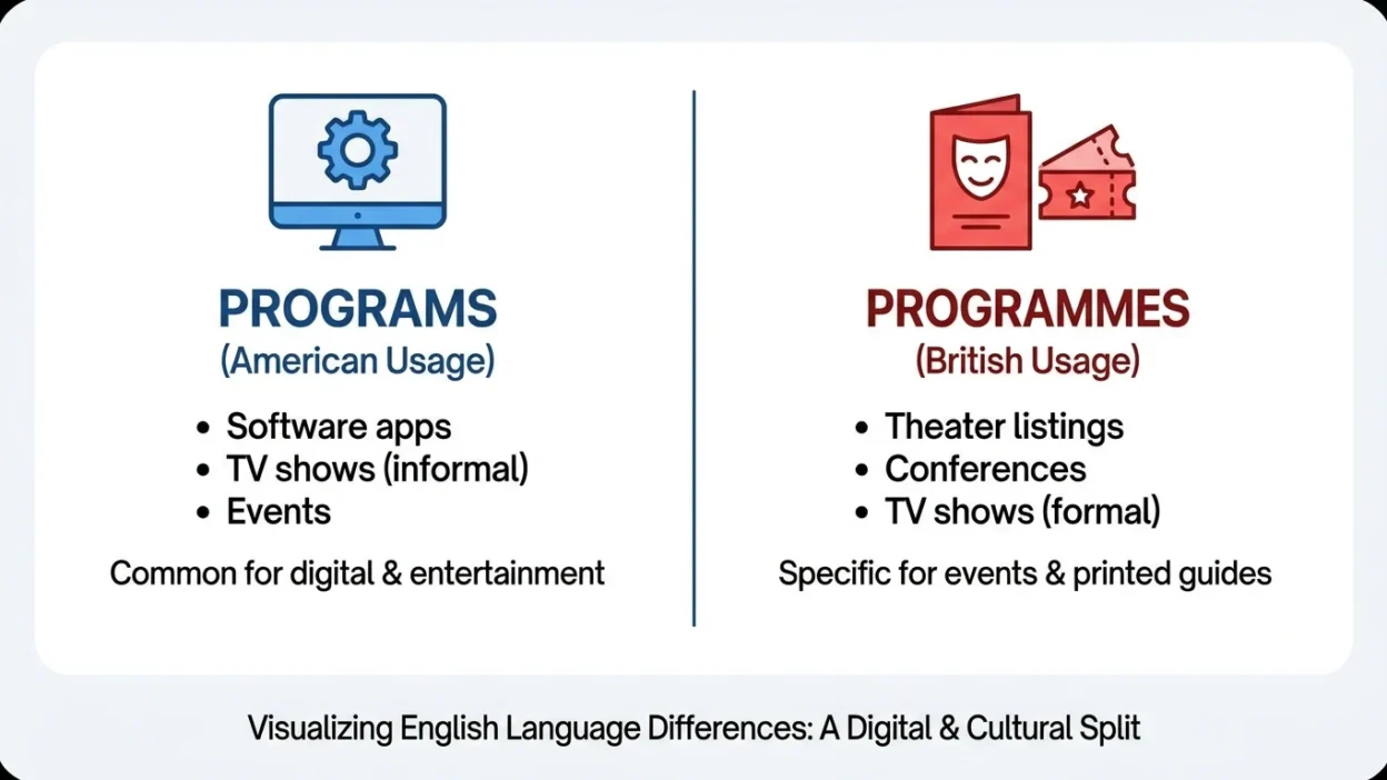 programs vs programmes