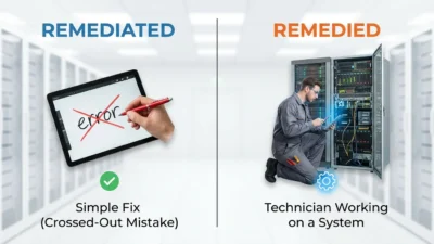 remediated vs remedied