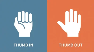 thumb in vs thumb out
