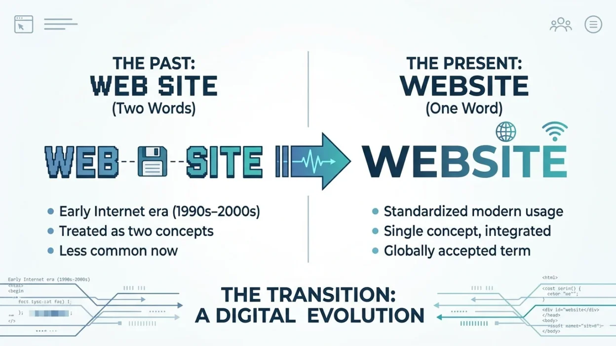 web site vs website