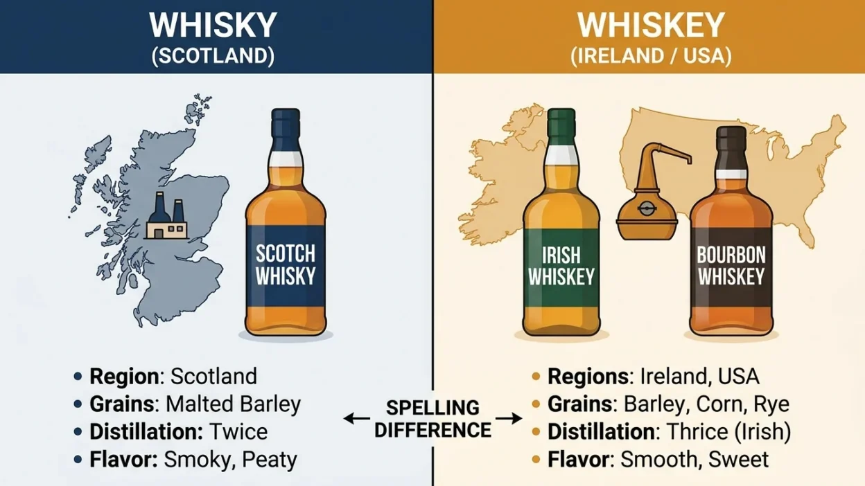 whisky vs whiskey