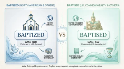 baptized vs baptised