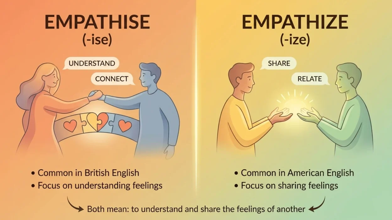 empathise vs empathize