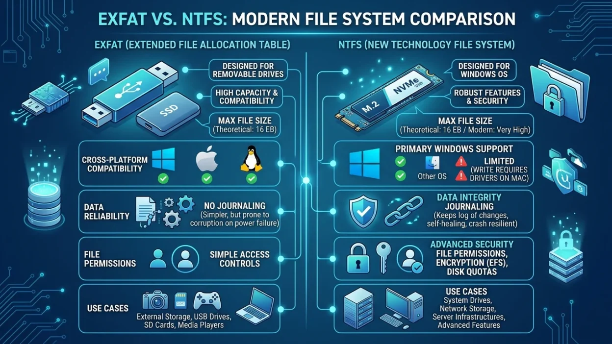 exfat vs ntfs