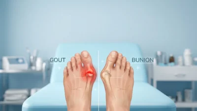 gout vs bunion