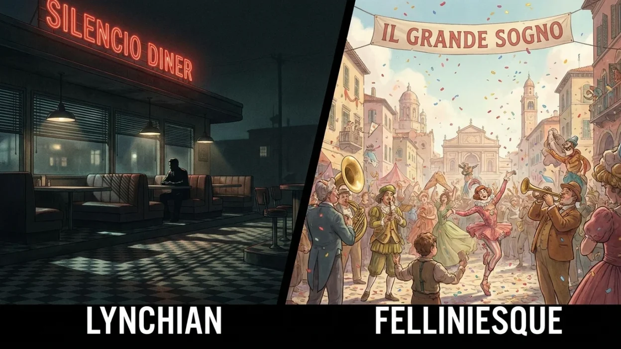 lynchian vs felliniesque