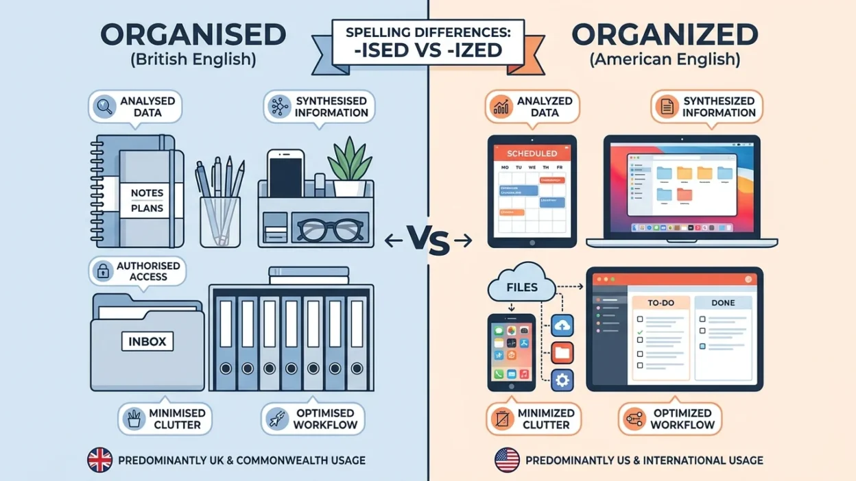 organised vs organized