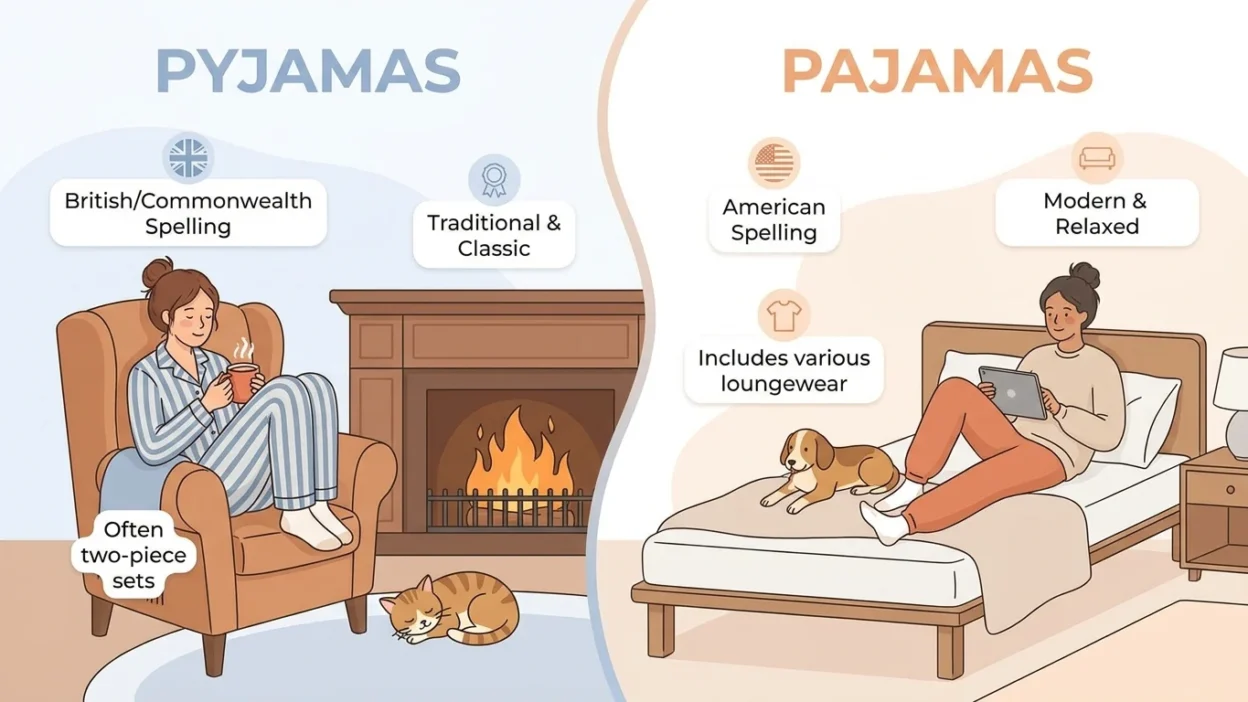 pyjamas vs pajamas