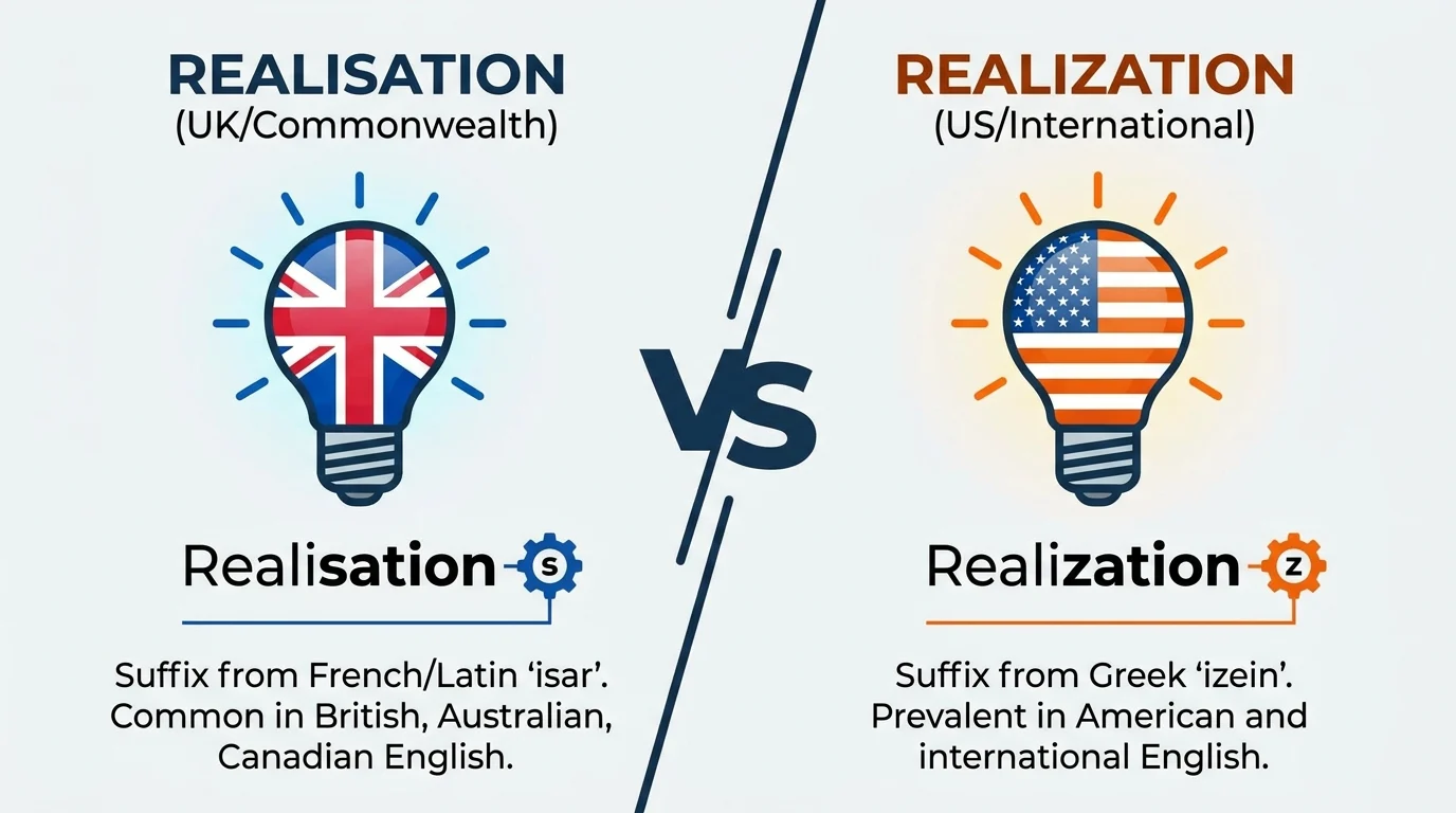 Realisation vs Realization: Which Spelling Is Correct? (Simple Guide ...