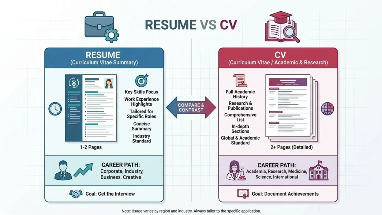 resume vs cv
