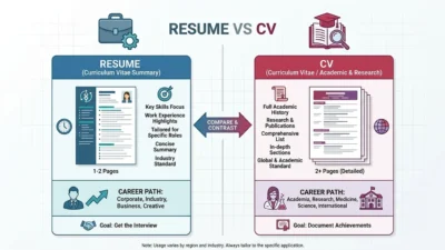 resume vs cv