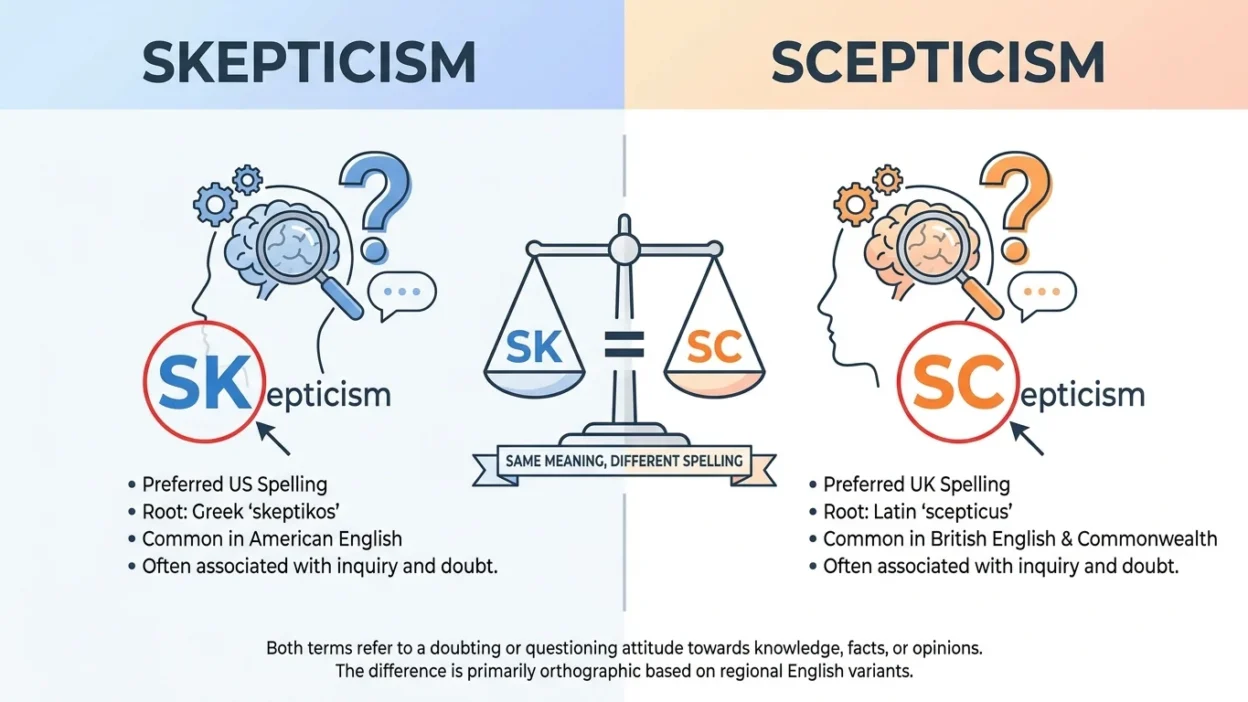 skepticism vs scepticism