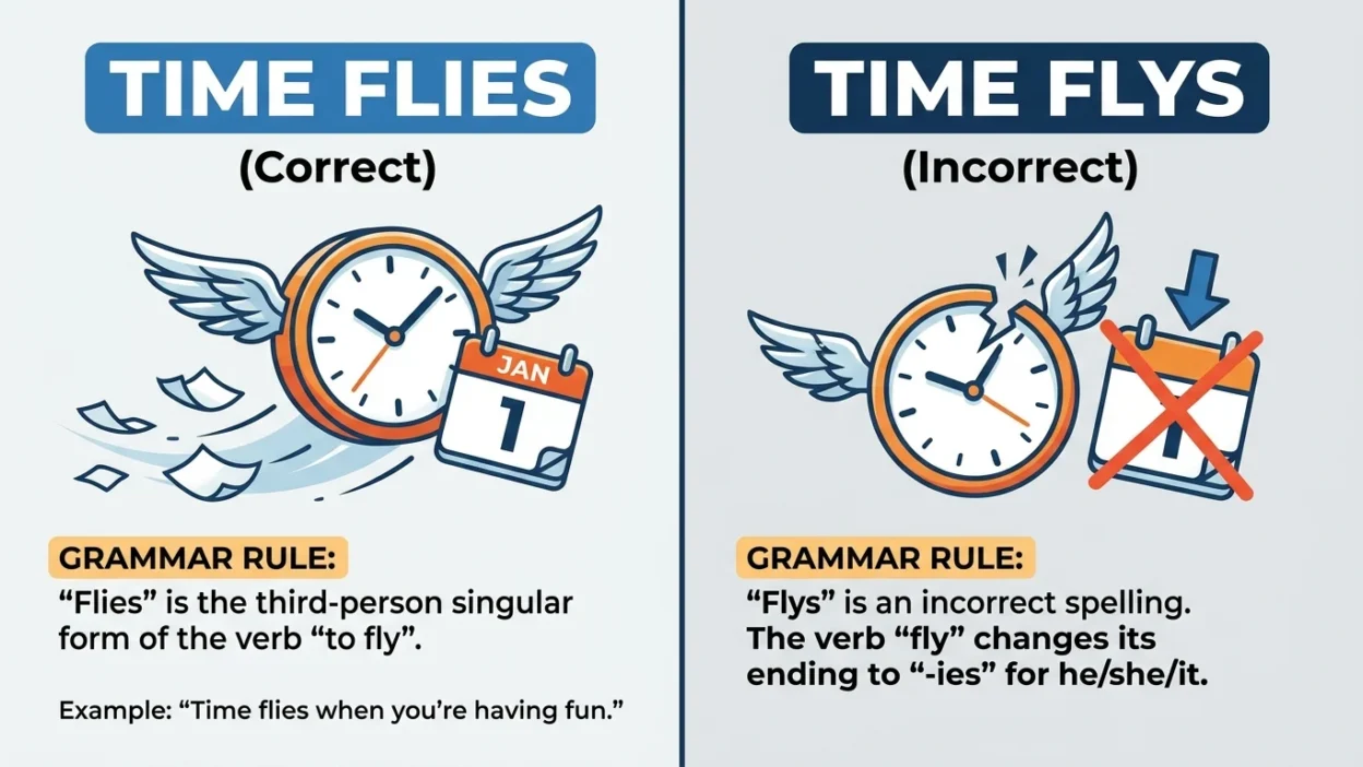 time flies vs time flys