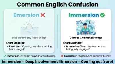 Emersion vs Immersion
