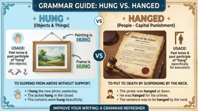 hung vs hanged