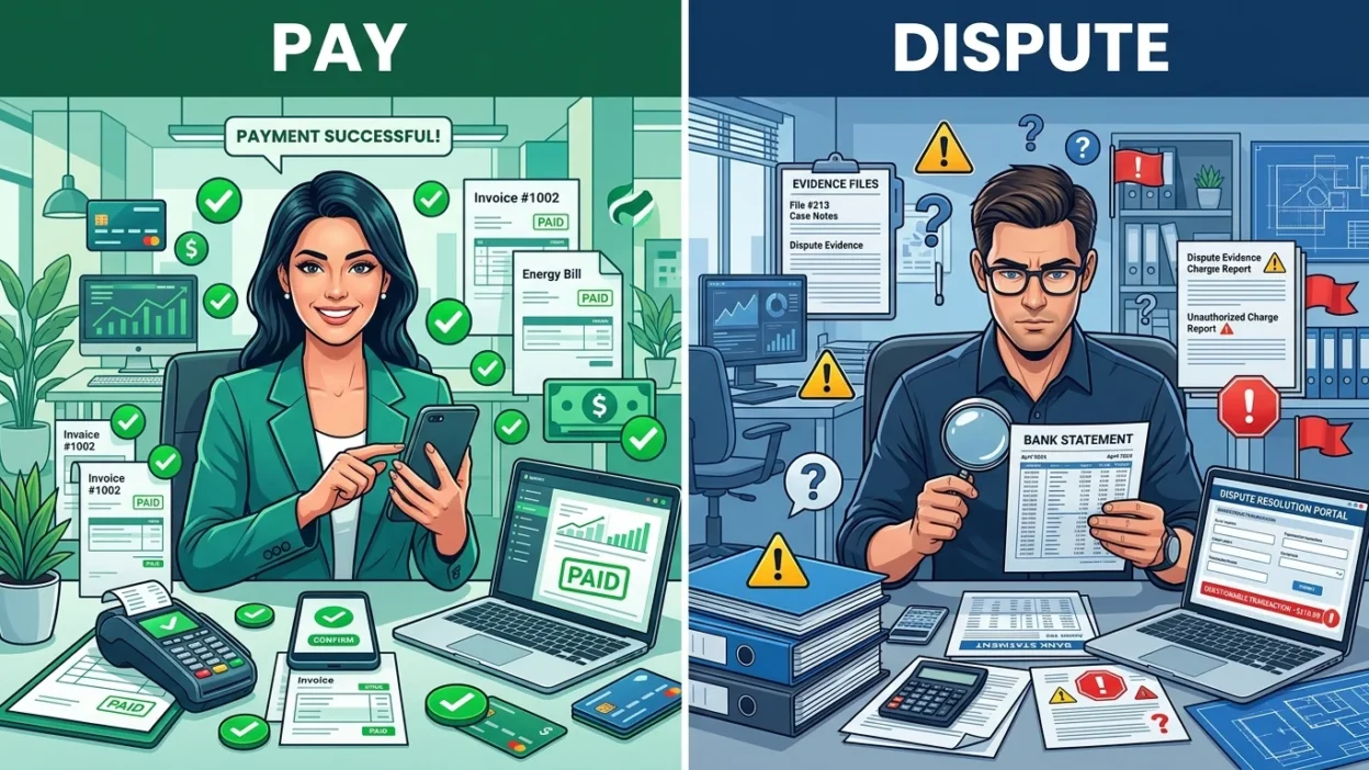pay vs dispute