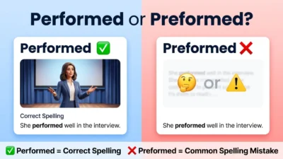 Performed vs Preformed